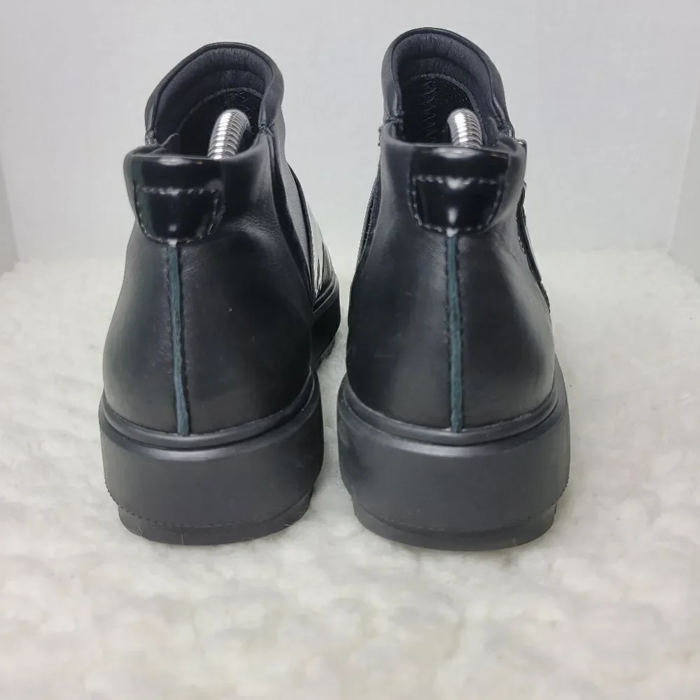 Geox Respira  Kaula Women's Size 9.5 Black Leather Sneaker Shoes